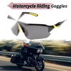 Motorcycle Goggles Deep Gray Lens Black Yellow Frame Tri-acetyl Cellulose