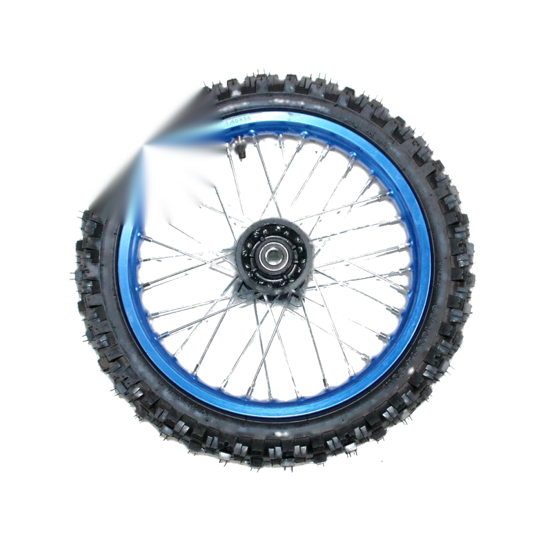 PIT PRO Dirt Bike 15mm Axle Front Wheel Rim & Knobby Tyre