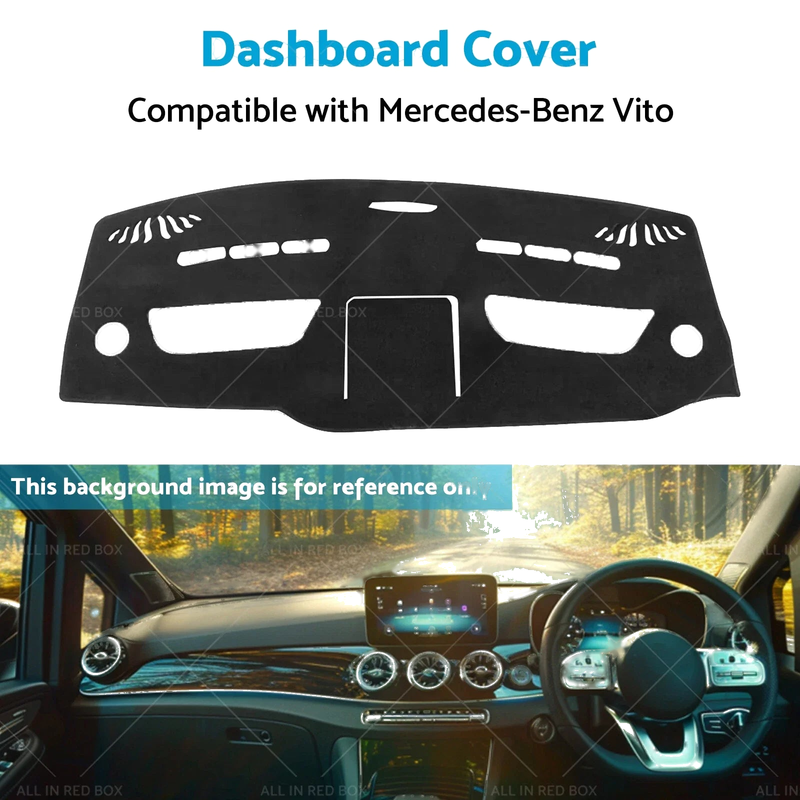Mercedes Vito Chassis 447 (2014-On) Black Dash Mat Dashboard Cover