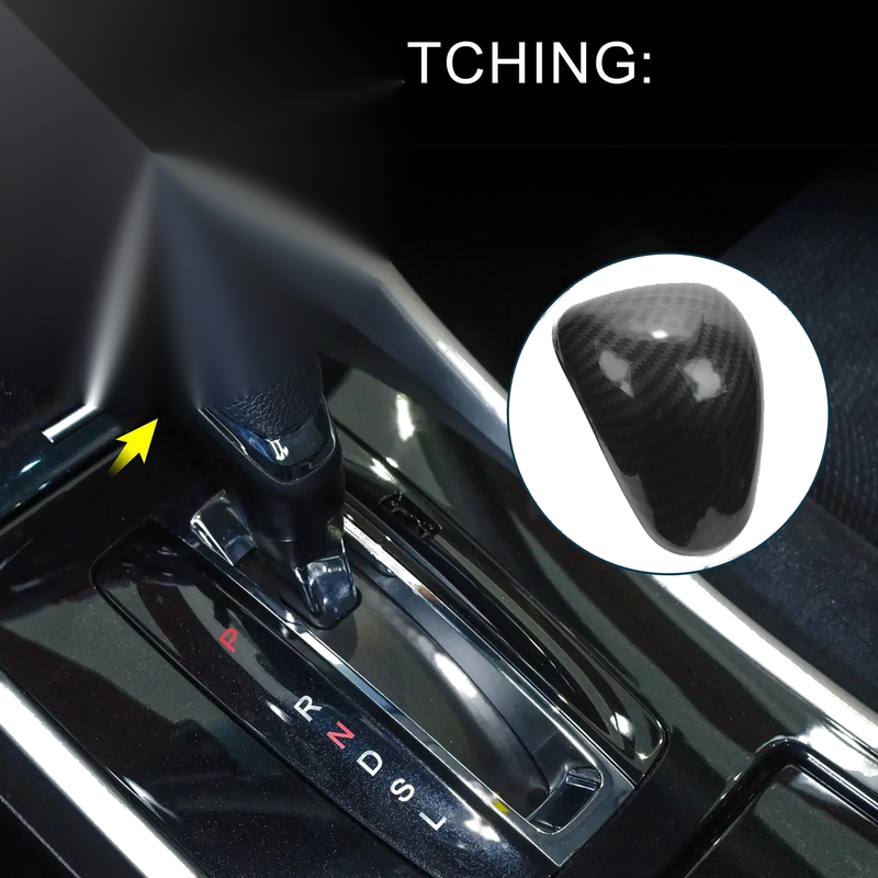 Honda Accord Carbon Fiber Black Gear Shift Knob Cover (2013-2017)