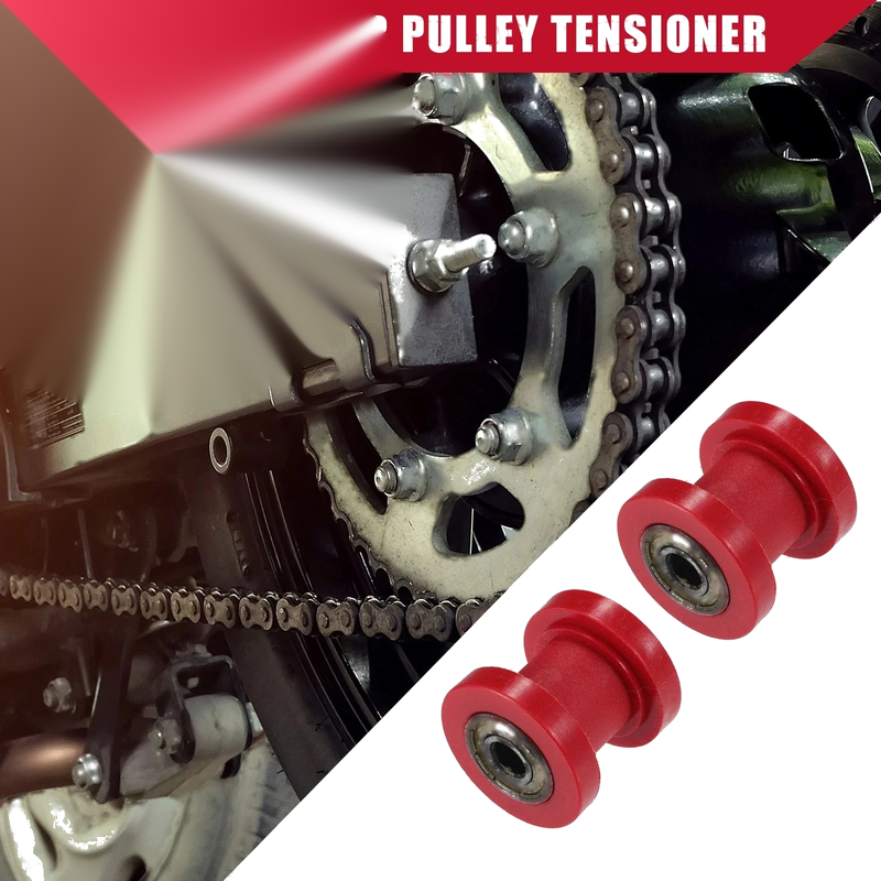 Motorcycle Mini Bike ATV 125cc Red 8mm Chain Roller Pulley Tensioner