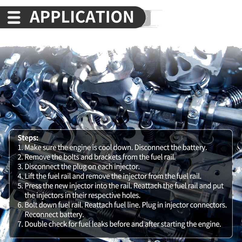 Jeep Wrangler 2005-2006 4.0L L6 Black 1 x Pc Fuel Injector
