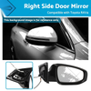 Toyota RAV4 (2013-2018) 5 Pin Non-Fold White Right Door Mirror