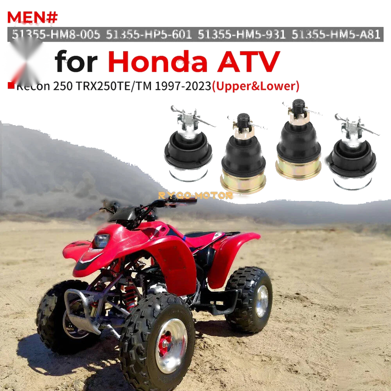 Honda TRX 250 Recon 2 x Upper/Lower Ball Joint Kit