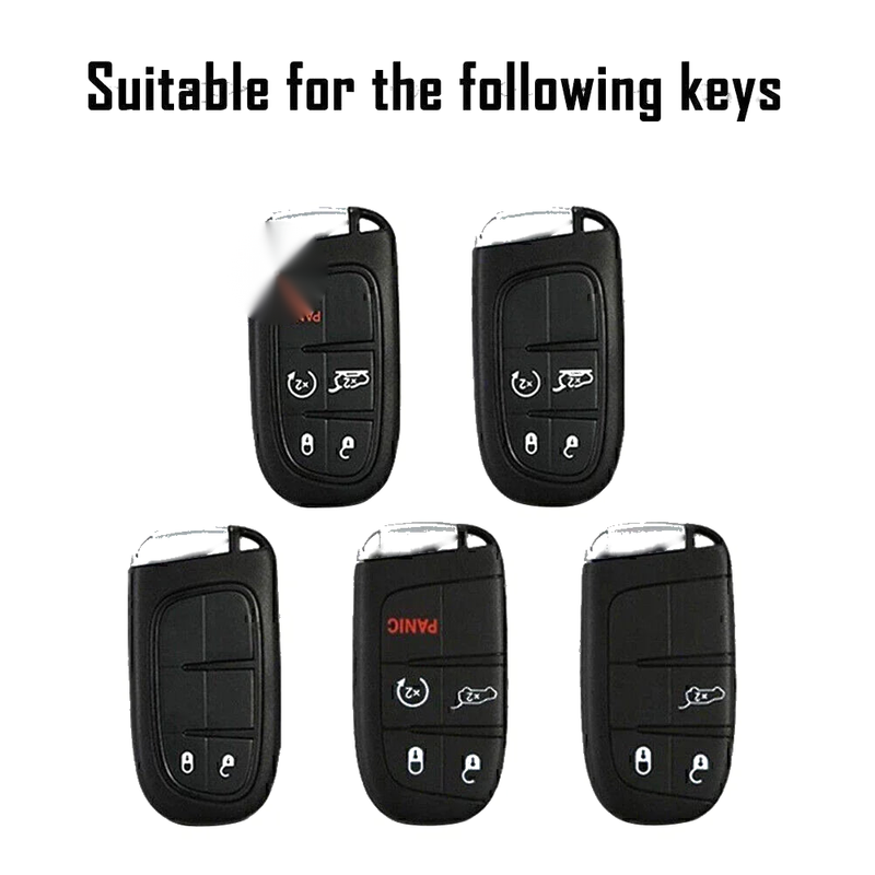 Jeep Dodge Journey Charger Carbon Fiber Key Fob Case Cover