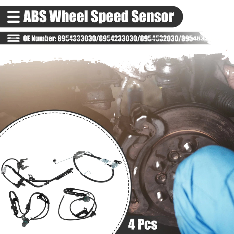 Toyota Camry Front Rear 4pcs ABS Wheel Speed Sensor