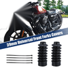 Harley 1 Pair 39mm Fork Covers Front Gaiters Shock Boots