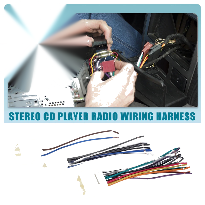 Ford Stereo CD Player Radio Wiring Harness 24 Pin (1998 - Present)