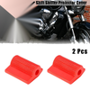 Motorcycle 2 x Universal Red Gear Shift Shifter Protector Cover Anti Slip