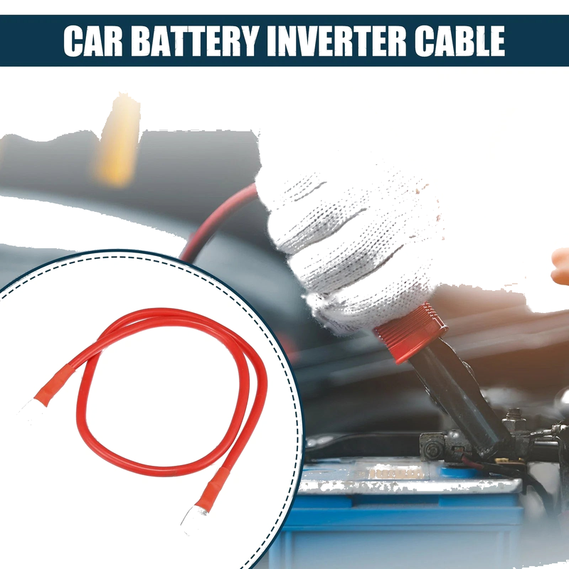 Car Marine 8AWG 2ft Battery Inverter Cable