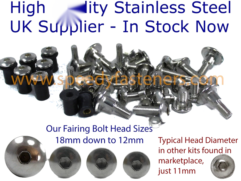 Suzuki Bandit GSF 650 Bolt Kit Stainless Fasteners (2005–2008)