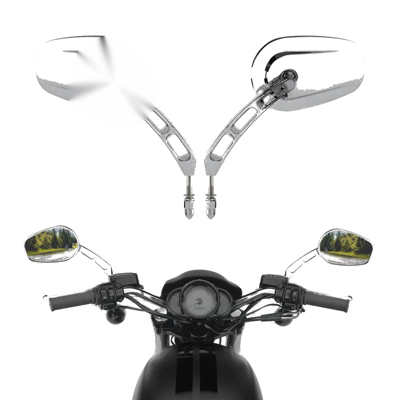 Harley CVO Tri Electra Street Glide Freewheeler Chrome Rearview Mirrors