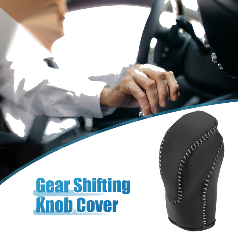 Subaru Crosstrek 2018-2023 Black Gray Stitches Gear Shift Lever Cover