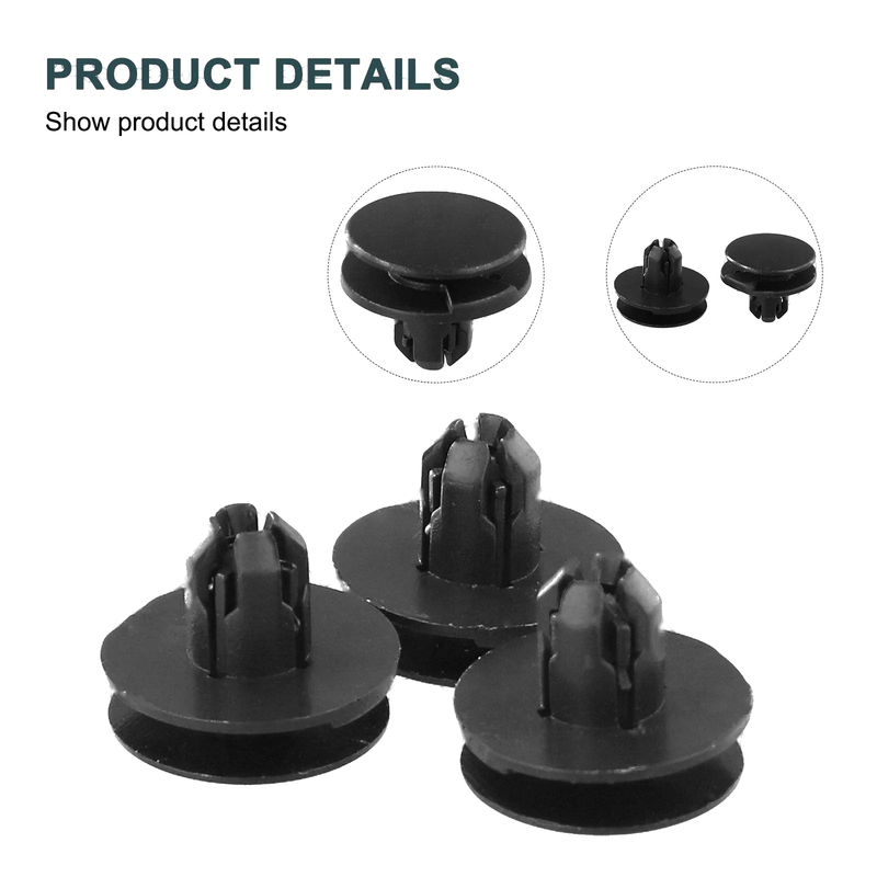 Acura Clips 100pcs 8mm Fastener Clips