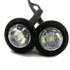 Car Truck Trailer DC 12V 4x White Round LED Bullet Button Side Marker Lights