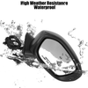 Honda Civic 3 Pin Right Side Door Mirror Assembly Black (2022-2023)