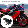 Motorcycle with Screw Black Slope Handle with Hook Aluminum Alloy Hanging Hook