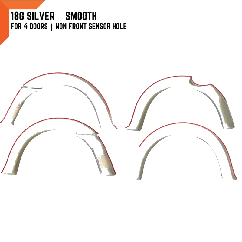 Ford Ranger PX3 18G Silver Fender Flares (2018-2021)