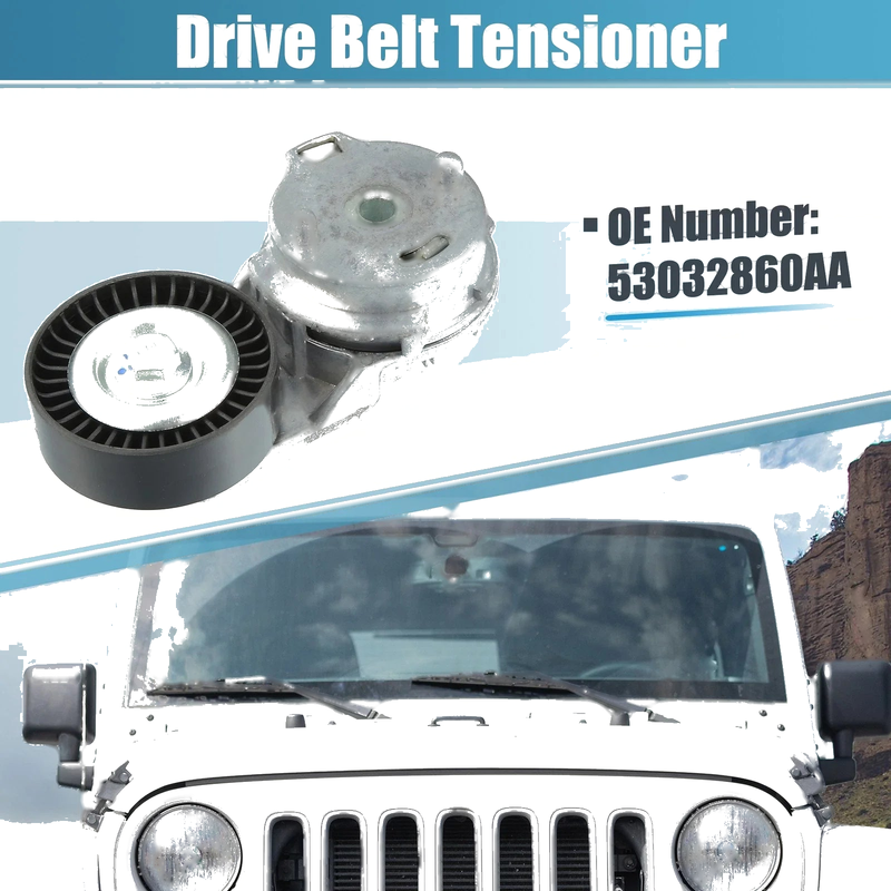 Jeep Wrangler V6 3.8L Belt Tensioner Pulley Assembly (2007-2011)