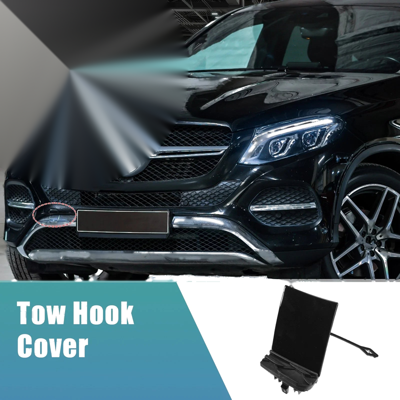 Mercedes-Benz GLE 350 (2016-2023) Black Front Bumper Tow Hook Cap