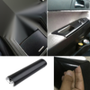 Black Car Grain Leather Skin Textured Portable Vinyl Wrap Sticker (2019)
