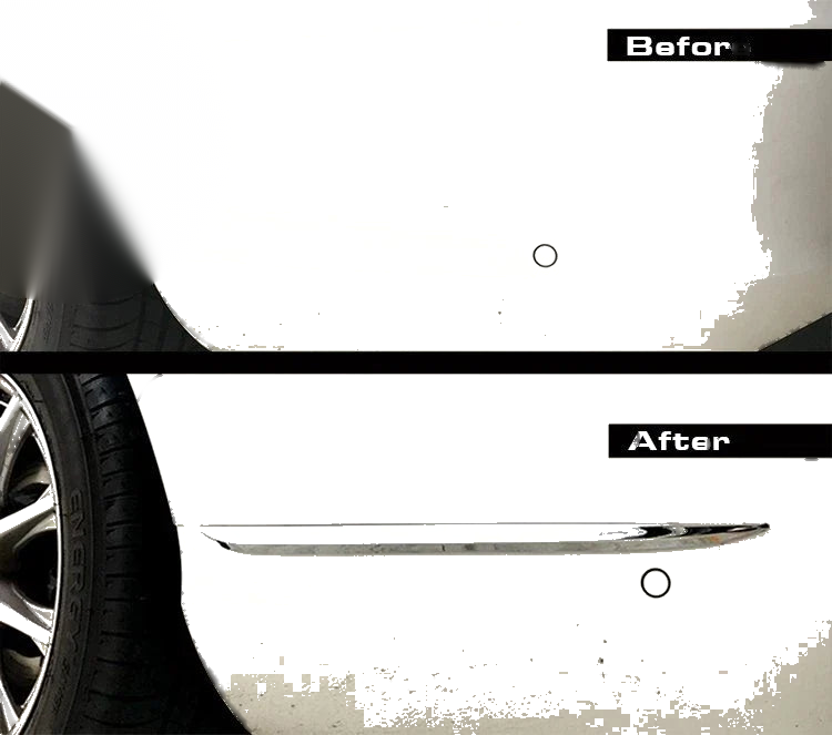 Mercedes Benz C-Class Rear Bumper Rim Moulding Strip Cover (2015-2021)