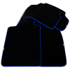 BMW X2 Series F39 SUV (2017-2023) Blue Trim AutoWin Black Floor Mats