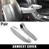 Toyota Sienna 2 x Pair Front Seat Armrest Cover Microfiber Leather Gray