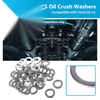 Car Drain Plug Gaskets 50 x Aluminum Engine Oil Crush Washers (14mm ID)