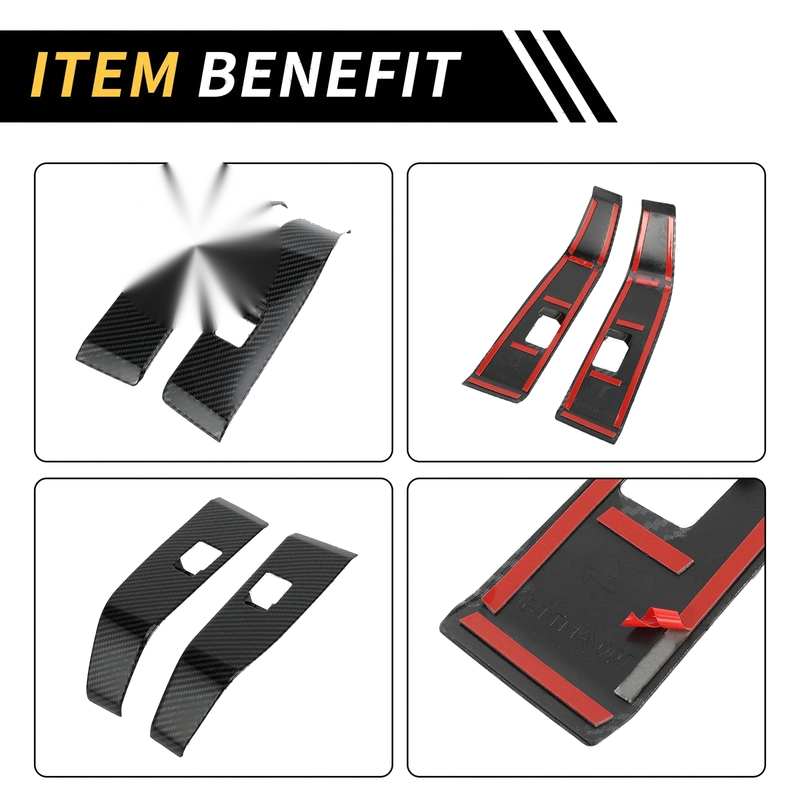 Toyota Tacoma Carbon Fiber Rear Door Window Switch Panel (2016-2023)