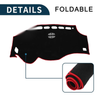 Toyota Vellfire (2008-2015) Black Red 1 Set Dashboard Cover Mat
