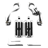 Harley Sportster Chrome 1-1/4" Adjustable Highway Short Mount Foot Pegs (2004-2023)