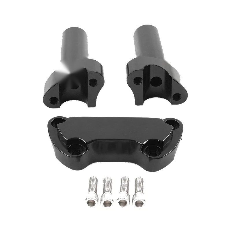 Harley Sportster, Dyna, Softail, Road King 4" Handlebar Risers Top Clamp