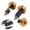 Make & Model Gold Motorcycle Handlebar Grips 7/8'' 1'' with End Caps