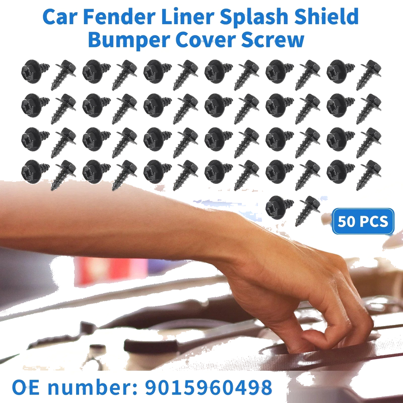 Scion XD 50 Pcs Fender Liner Splash Shield Bumper Cover Screw (2008–2014)