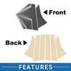 Ford Focus (2012-2019) Carbon Fiber Black 6pcs Door Pillar Window Trim