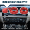 BMW 1 2 3 3 Series 4 Series Red 3 Pcs Switch Knob Cover