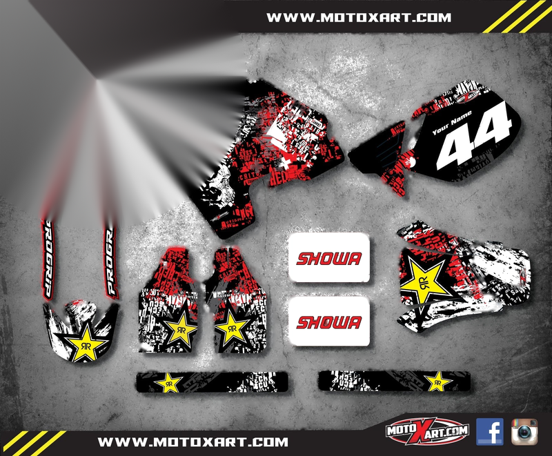 Honda CR 500 (1989-2001) GRAFFITI STYLE Stickers Custom Graphics Full Kit