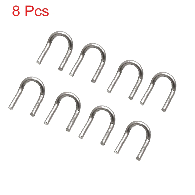 Motorcycle Scooter 8pcs Universal U Shaped Exhaust Pipe Muffler Pull Hooks
