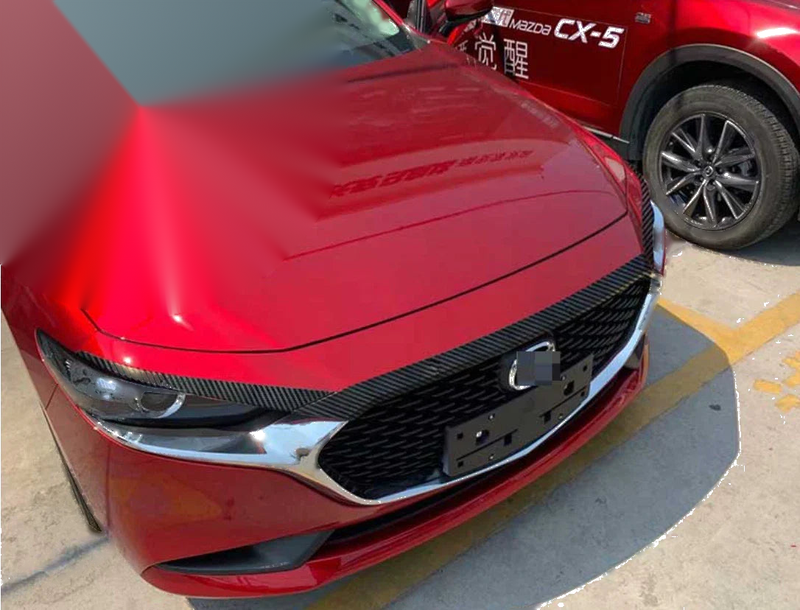 Mazda 3 Carbon Fiber Front Hood Engine Lid Bonnet Cover Trim (2019-2023)