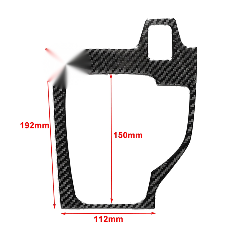 Mazda 3 Axela Carbon Fiber Black Gear Shift Panel Cover (2017-2018)