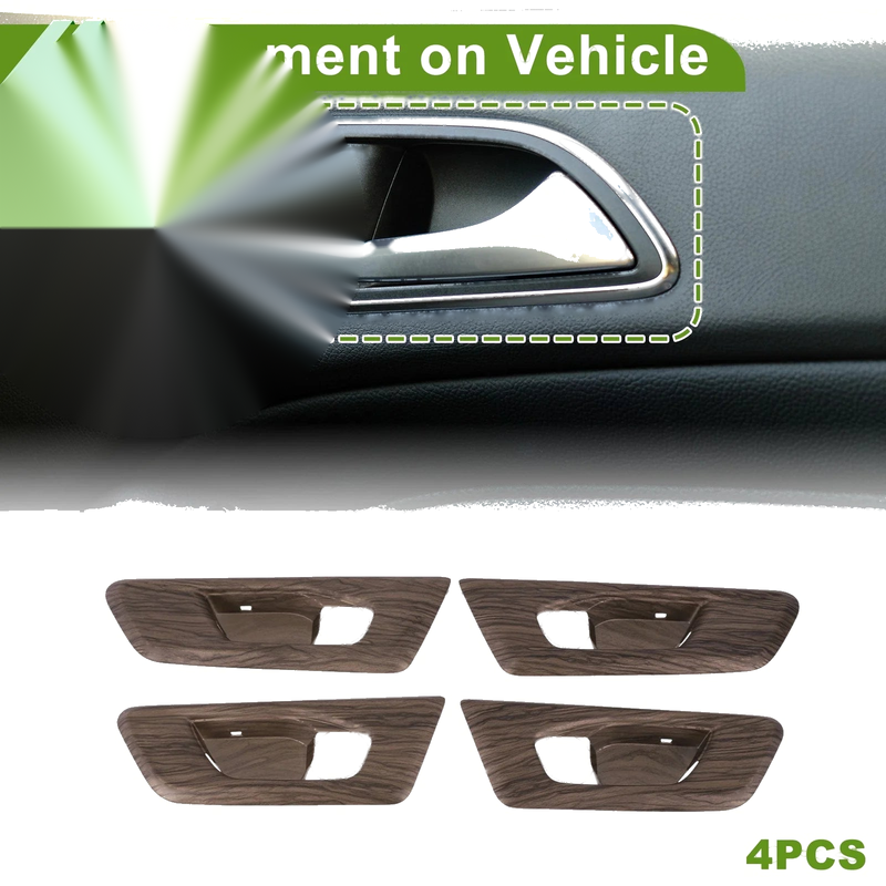 Honda CR-V 2017-2022 Peach Wood Brown Interior Door Handle Bowl Cover Trim