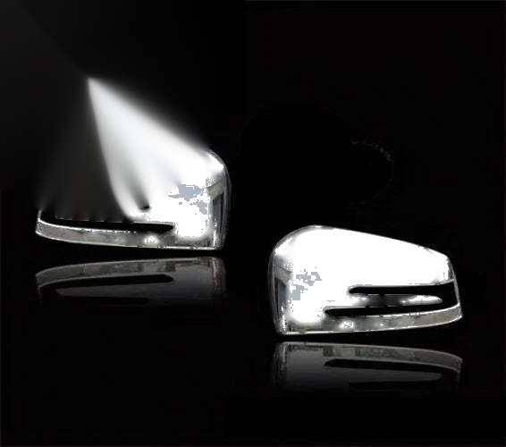 Mercedes Benz C-Class W204 Chrome Side Door Mirror Covers (2012-2015)