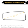 Ford F-250 F-350 Heated Left Mirror Glass (2011-2016)