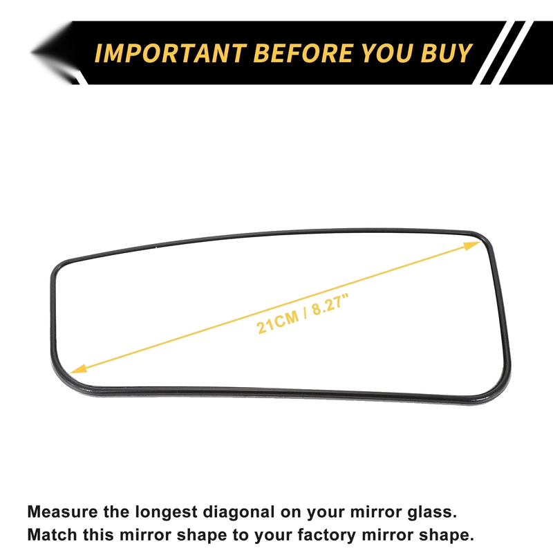 Ford F-250 F-350 Heated Left Mirror Glass (2011-2016)