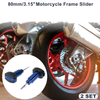 2 x 1.1 Aluminum Alloy Plastic Motorcycle Slider Frame Blue
