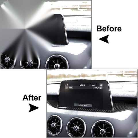 Kia Stinger Black Console Navigation GPS Panel Cover Trim (2018-2023)