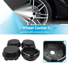 Universal Wheel Center Rim Caps 4 x 60mm Black Hub Caps