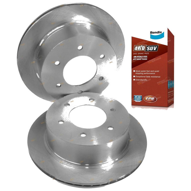 Mitsubishi Challenger Rear Disc Brake Rotors + Pads (2009-2015)
