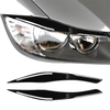 BMW 3 Series E90 E91 Gloss Black Headlight Eyelid Trim (2009-2012)
